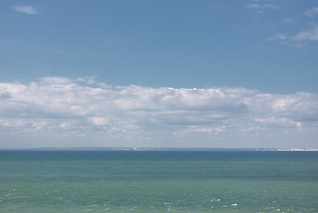 Image showing seascape from the coast of opal in France