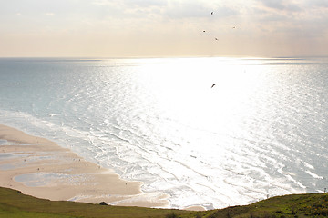 Image showing seascape from the coast of opal in France