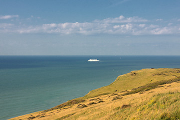 Image showing seascape from the coast of opal in France