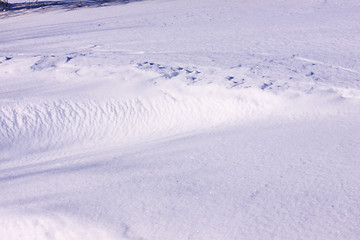 Image showing snowy landscape in the winter sun in France