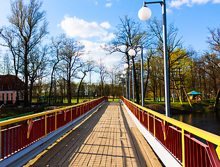 Image showing wooden bridge