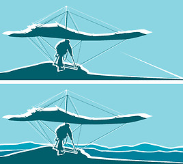 Image showing Hang glider