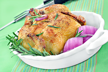 Image showing Roasted Hen Close Up