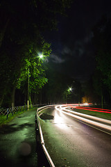 Image showing night traffic light 