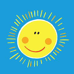 Image showing abstract smiling sun