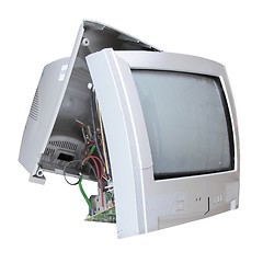 Image showing Old TV set