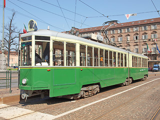 Image showing Old tram in Turin