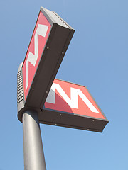 Image showing Subway sign