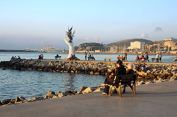 Image showing Kusadasi at Sunset