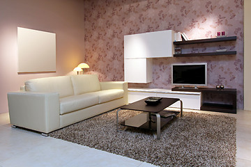 Image showing Pink living room