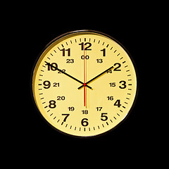 Image showing Business clock black