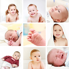 Image showing Babies and kids collage