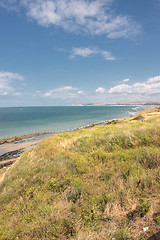 Image showing landscape of the Opal Coast in France