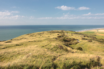 Image showing landscape of the Opal Coast in France