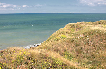 Image showing landscape of the Opal Coast in France