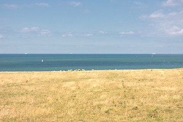 Image showing landscape of the Opal Coast in France