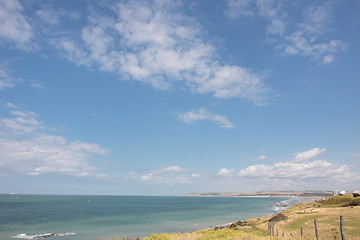 Image showing landscape of the Opal Coast in France