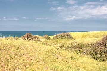 Image showing landscape of the Opal Coast in France