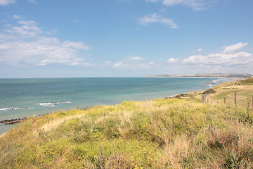 Image showing landscape of the Opal Coast in France