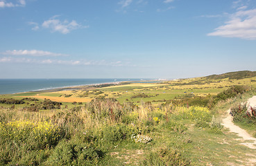 Image showing landscape of the Opal Coast in France