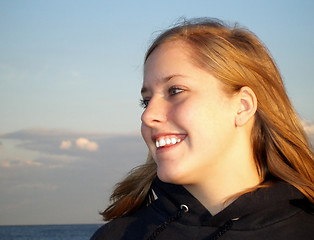 Image showing Teen at Beach