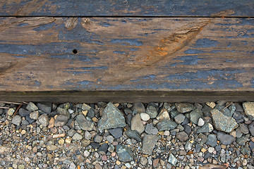 Image showing Railroad Track Closeup Background