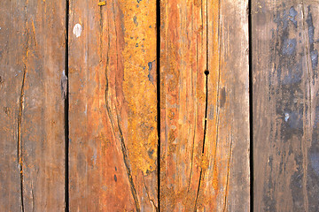 Image showing Old Rusty Wood Deck Texture