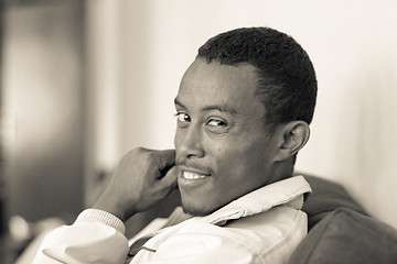 Image showing Portrait of a young Ethiopian