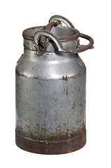 Image showing rusty nostalgic milk can