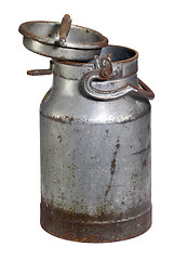 Image showing rusty nostalgic milk can