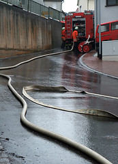 Image showing firefighters at work