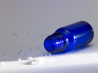 Image showing small bottle and globules