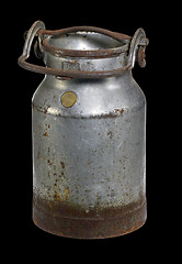 Image showing rusty nostalgic milk can