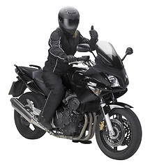 Image showing bike and biker