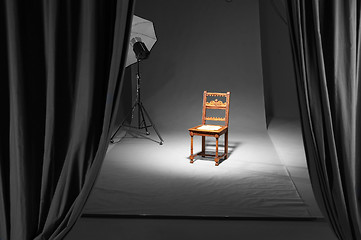 Image showing chair in a photostudio