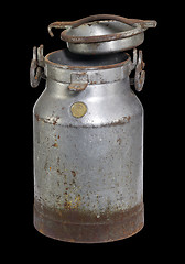 Image showing rusty nostalgic milk can