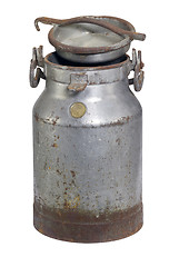 Image showing rusty nostalgic milk can