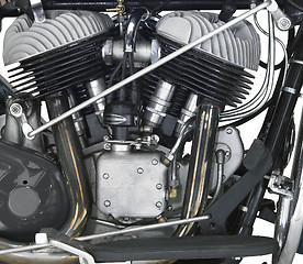 Image showing motor of a motorbike