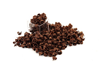 Image showing Chocolate curls