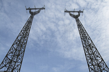 Image showing Power transmission pole