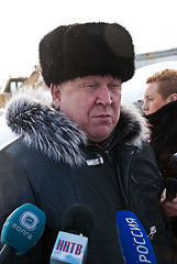 Image showing Press meeting with Valery Shantsev, the governor of Nizhegorodskaya Oblast, Russia