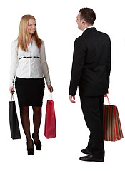 Image showing Couple shopping