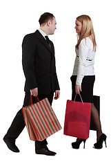 Image showing Man and woman shopping