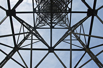 Image showing Power transmission pole