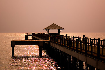 Image showing Bridge at the Dawn