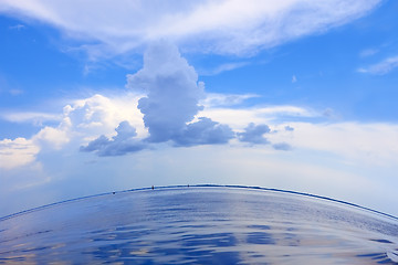 Image showing Beautiful cloudscape over the sea