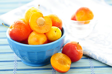 Image showing Plums in bowl