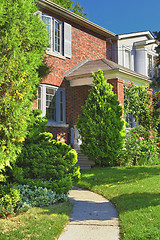 Image showing Brick house exterior