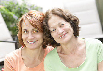 Image showing Mature mother and daughter