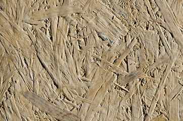 Image showing background chipboard wooden chip plank sheet wall 